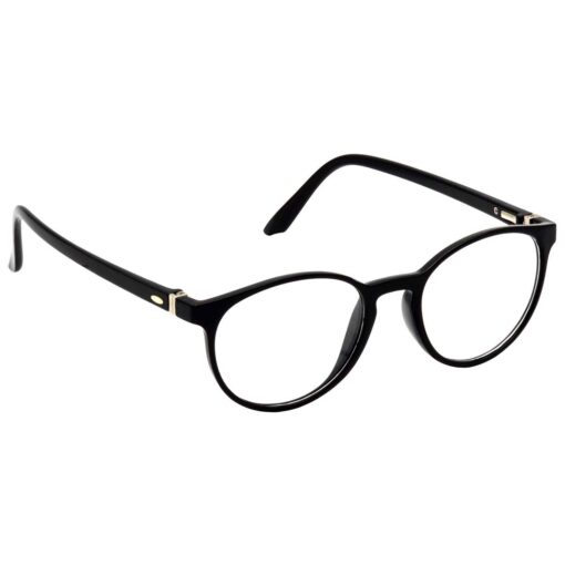 Hrinkar Oval Black chasma frame for Men & Women | TR90 | Black | HFRM-BK-14