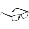 Hrinkar Rectangle Black spectacle frames for Men & Women | TR90 | Black | HFRM-BK-16