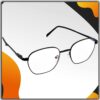 Hrinkar Metal Full Rim Rectangle Spectacles Frames for Men & Women - HFRM19013