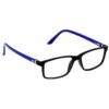 Hrinkar Rectangle Blue and Black stylish eyeglasses for Men & Women | TR90 | Blue and Black | HFRM-BK-BU-11