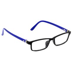Hrinkar Rectangle Blue and Black Designer frames for Men & Women | TR90 | Blue and Black | HFRM-BK-BU-12