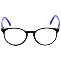 Alternative view of Hrinkar Oval Blue and Black eyeglasses for Men & Women | TR90 | Blue and Black | HFRM-BK-BU-14