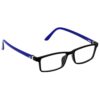 Hrinkar Rectangle Blue and Black spectacle frames for Men & Women | TR90 | Blue and Black | HFRM-BK-BU-15
