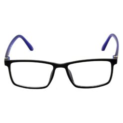 Alternative view of Hrinkar Rectangle Blue and Black eyeglass frames for Men & Women | TR90 | Blue and Black | HFRM-BK-BU-16