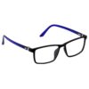 Hrinkar Rectangle Blue and Black eyeglass frames for Men & Women | TR90 | Blue and Black | HFRM-BK-BU-16
