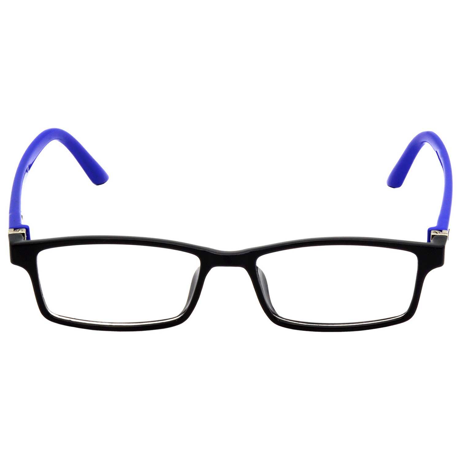 Hrinkar Rectangle Blue and Black stylish eyeglasses for Kids Boy & Girl | TR90 | Blue and Black | HFRM-BK-BU-18 - Image 2