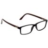 Hrinkar Rectangle Brown and Black Designer frames for Men & Women | TR90 | Brown and Black | HFRM-BK-BWN-11
