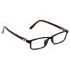 Hrinkar Rectangle Black and Brown chasma frame for Men & Women | TR90 | Black and Brown | HFRM-BK-BWN-12