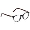Hrinkar Oval Brown and Black spectacle frames for Men & Women | TR90 | Brown and Black | HFRM-BK-BWN-14