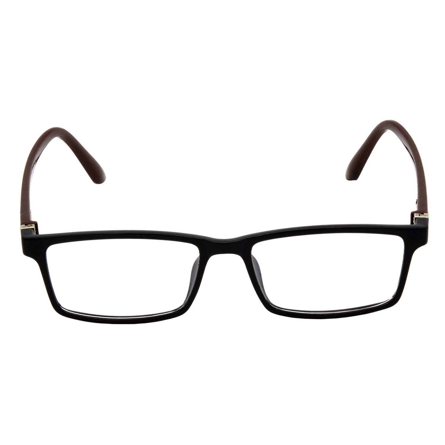 Hrinkar Rectangle Brown and Black eyeglass frames for Men & Women | TR90 | Brown and Black | HFRM-BK-BWN-15 - Image 2