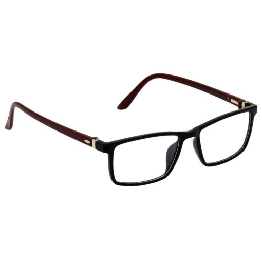 Hrinkar Rectangle Brown and Black chasma frame for Men & Women | TR90 | Brown and Black | HFRM-BK-BWN-16