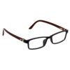 Hrinkar Rectangle Brown and Black Designer frames for Kids Boy & Girl | TR90 | Brown and Black | HFRM-BK-BWN-18