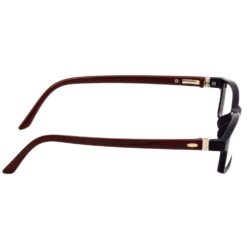 Hrinkar Rectangle Brown and Black Designer frames for Kids Boy & Girl | TR90 | Brown and Black | HFRM-BK-BWN-18 - Image 3