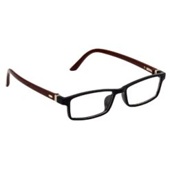 Hrinkar Rectangle Brown and Black Designer frames for Kids Boy & Girl | TR90 | Brown and Black | HFRM-BK-BWN-18