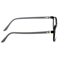 Hrinkar Oval Black and Grey eyeglass frames for Men & Women | TR90 | Black and Grey | HFRM-BK-GRY-14 - Image 3