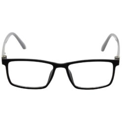 Alternative view of Hrinkar Rectangle Black and Grey stylish eyeglasses for Men & Women | TR90 | Black and Grey | HFRM-BK-GRY-16