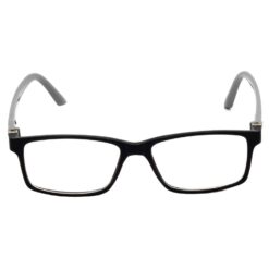 Alternative view of Hrinkar Rectangle Black and Grey Designer frames for Kids Boy & Girl | TR90 | Black and Grey | HFRM-BK-GRY-17