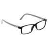 Hrinkar Rectangle Black and Grey Designer frames for Kids Boy & Girl | TR90 | Black and Grey | HFRM-BK-GRY-17