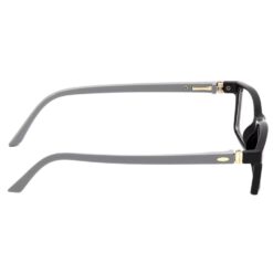 Hrinkar Rectangle Black and Grey Designer frames for Kids Boy & Girl | TR90 | Black and Grey | HFRM-BK-GRY-17 - Image 3