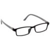 Hrinkar Rectangle Black and Grey chasma frame for Kids Boy & Girl | TR90 | Black and Grey | HFRM-BK-GRY-18