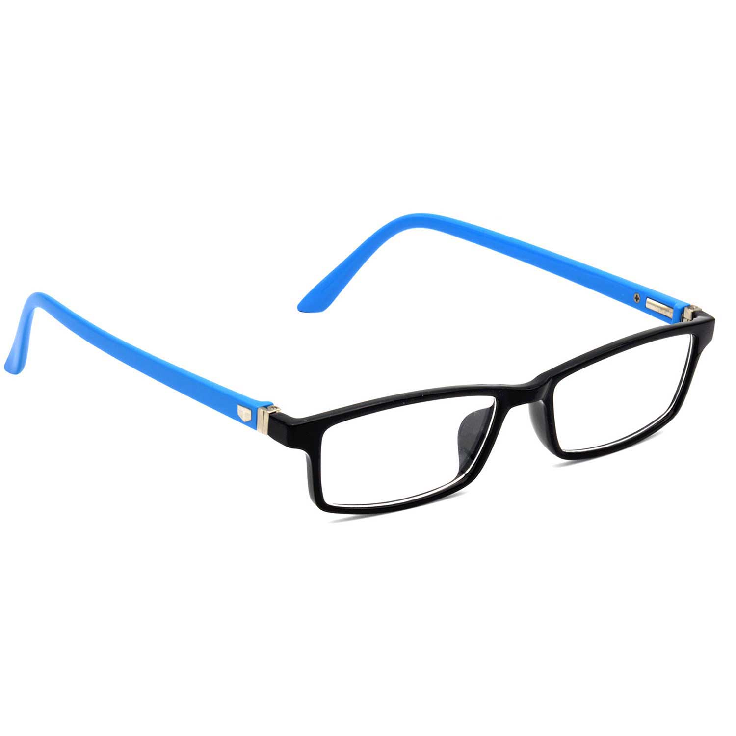 Hrinkar Rectangle Blue and Black eyeglasses for Men & Women | TR90 | Blue and Black | HFRM-BK-LBU-12