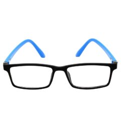 Alternative view of Hrinkar Rectangle Blue and Black spectacle frames for Men & Women | TR90 | Blue and Black | HFRM-BK-LBU-15