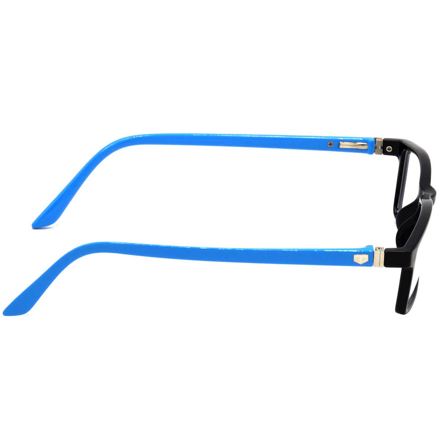 Hrinkar Rectangle Blue and Black spectacle frames for Men & Women | TR90 | Blue and Black | HFRM-BK-LBU-15 - Image 3