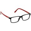 Hrinkar Rectangle Red and Black eyeglass frames for Men & Women | TR90 | Red and Black | HFRM-BK-RD-11