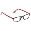 Hrinkar Rectangle Red and Black chasma frame for Men & Women | TR90 | Red and Black | HFRM-BK-RD-12