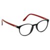 Hrinkar Oval Red and Black Designer frames for Men & Women | TR90 | Red and Black | HFRM-BK-RD-14