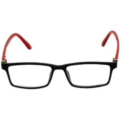Alternative view of Hrinkar Rectangle Red and Black chasma frame for Men & Women | TR90 | Red and Black | HFRM-BK-RD-15