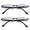 Hrinkar Rectangle Half Rim Portable +1.75 Reading Glasses For Men And Women (Grey Frame, +1.75, Near Vision) | HRD06-GRY-2PC