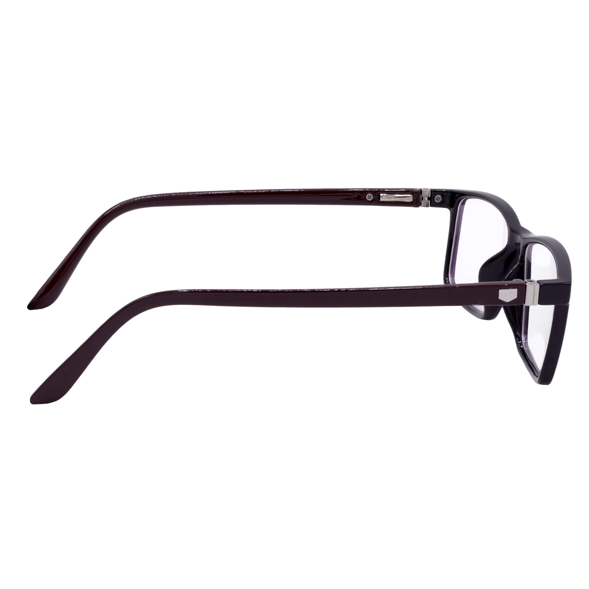 Rectangle Progressive Multifocal Glasses Black Brown
