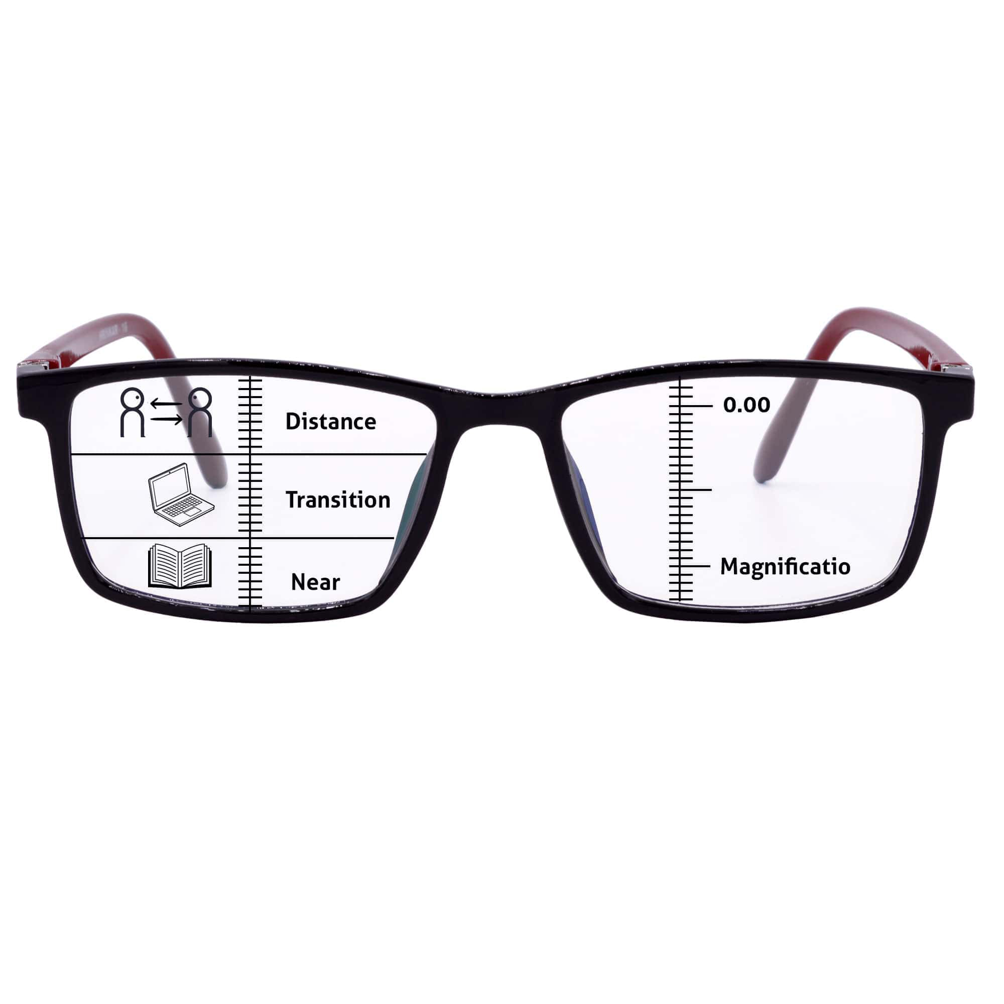 Hrinkar Progressive Reading Glasses with Anti-Glare Lens