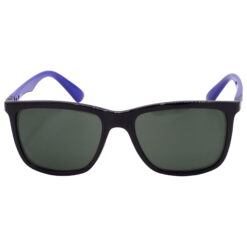 Hrinkar UV Protection Stylish Green Rectangular Shades For Men & Women - HRS-BT-01-BK-BU-GRN - Image 2
