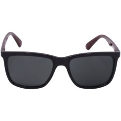 Hrinkar UV Protection Modish Grey Rectangular Sunglasses For Men & Women - HRS-BT-01-BK-BWN-BK - Image 2