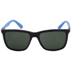 Hrinkar UV Protection Classy Green Rectangular Sunglasses For Men & Women - HRS-BT-01-BK-LBU-GRN - Image 2