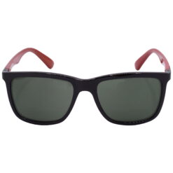 Hrinkar UV Protection Modish Green Rectangular Shades For Men & Women - HRS-BT-01-BK-RD-GRN - Image 2