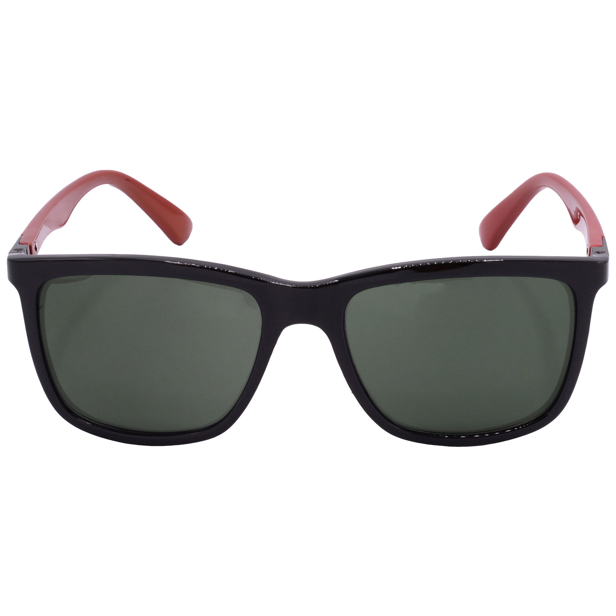 Hrinkar UV Protection Modish Green Rectangular Shades For Men & Women - HRS-BT-01-BK-RD-GRN - Image 2