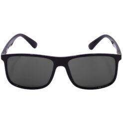 Alternative view of Hrinkar UV Protection Elegant Grey Rectangular Sunglasses For Men & Women - HRS-BT-02-BK-BK-BK