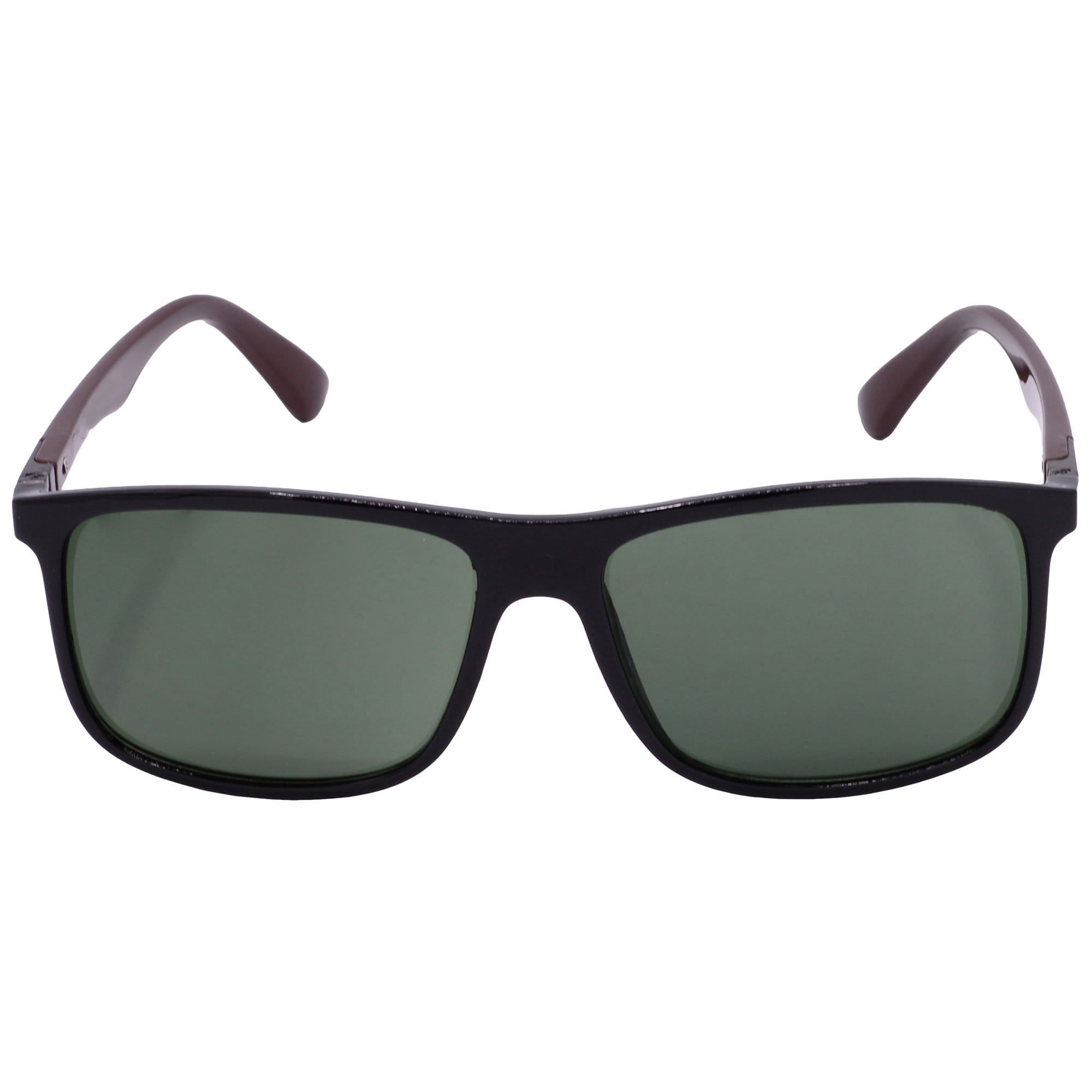 Hrinkar UV Protection Elegant Green Rectangular Shades For Men & Women - HRS-BT-02-BK-BWN-GRN - Image 2