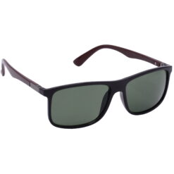 Hrinkar UV Protection Elegant Green Rectangular Shades For Men & Women - HRS-BT-02-BK-BWN-GRN