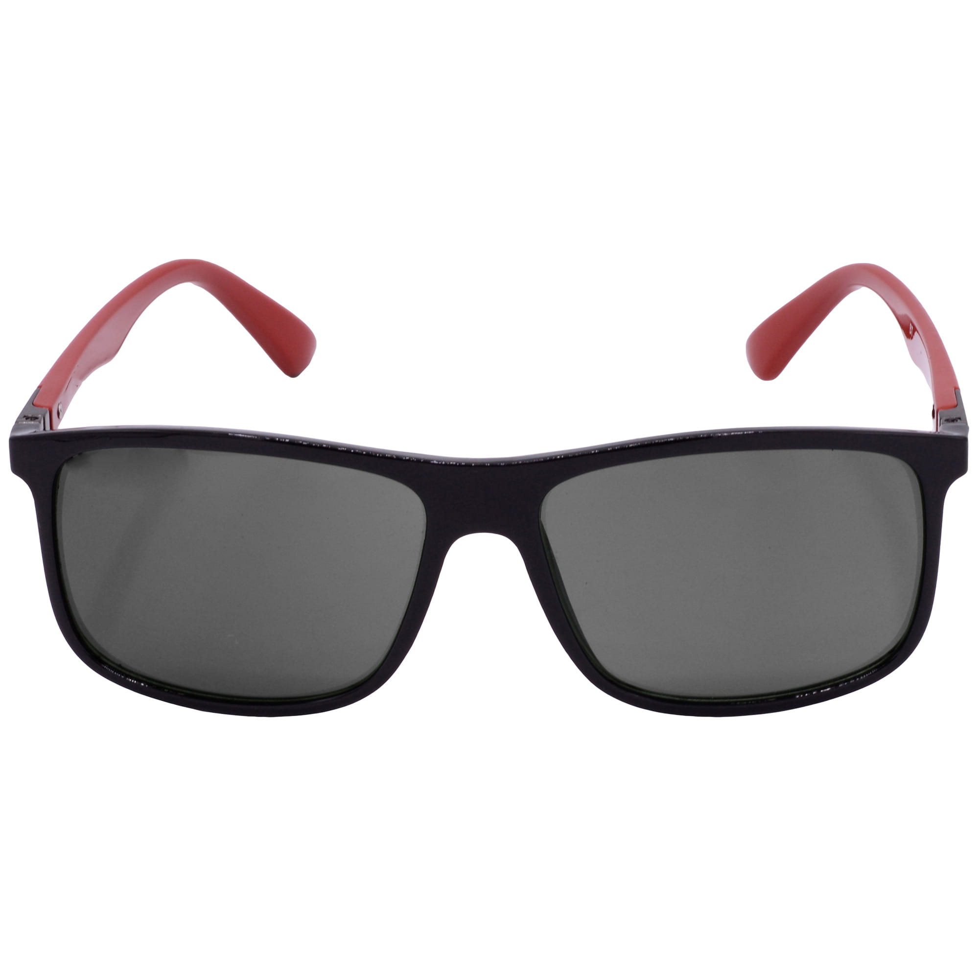 Hrinkar UV Protection Stylish Grey Rectangular Shades For Men & Women - HRS-BT-02-BK-RD-BK - Image 2