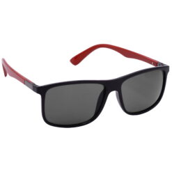 Hrinkar UV Protection Stylish Grey Rectangular Shades For Men & Women - HRS-BT-02-BK-RD-BK