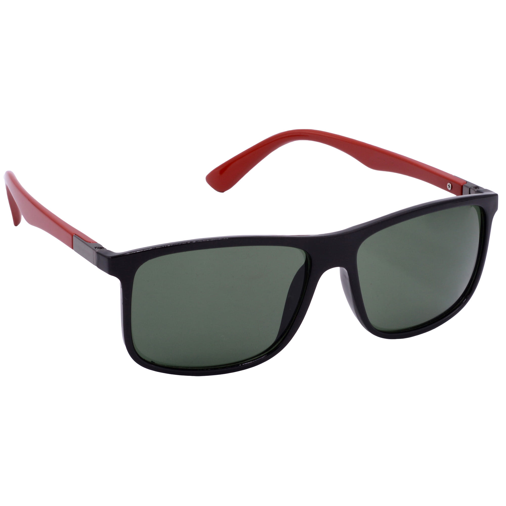 Hrinkar UV Protection Modish Green Rectangular Sunglasses For Men & Women - HRS-BT-02-BK-RD-GRN