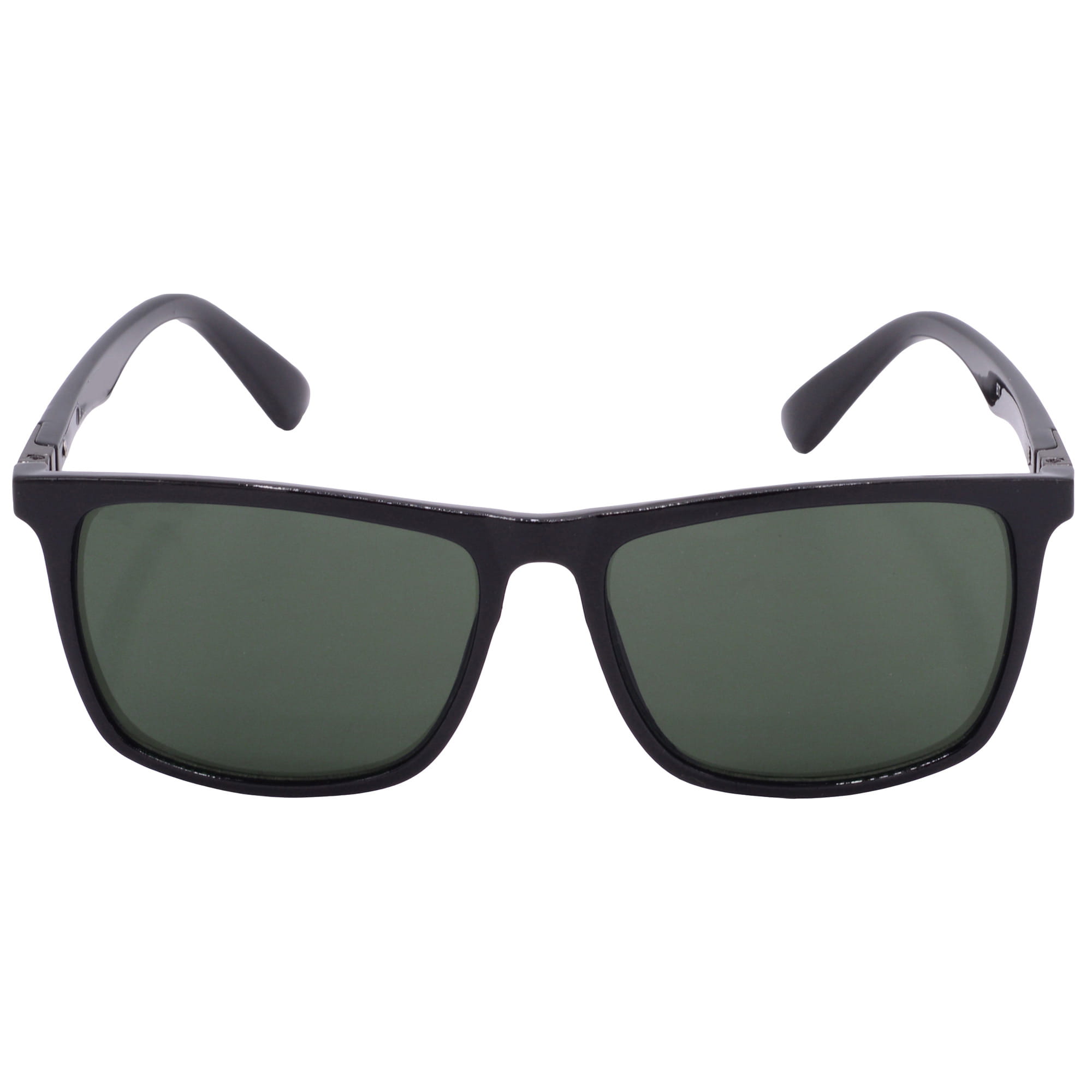 Hrinkar UV Protection Trendy Green Rectangular Shades For Men & Women - HRS-BT-03-BK-BK-GRN - Image 2