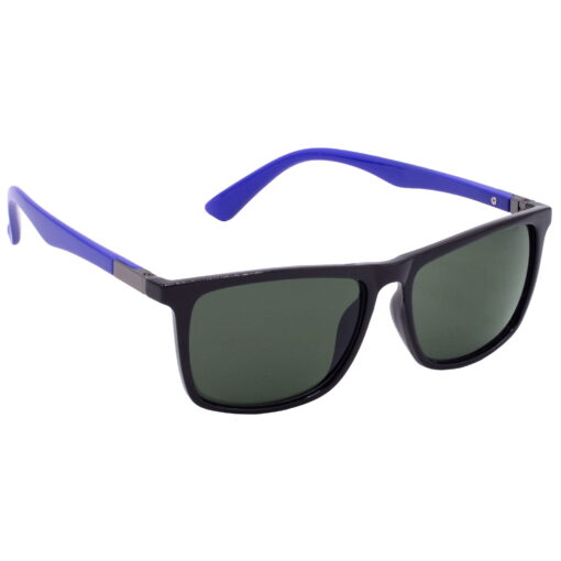 Hrinkar UV Protection Stylish Green Rectangular Goggles For Men & Women - HRS-BT-03-BK-BU-GRN
