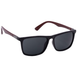 Hrinkar UV Protection Modish Grey Rectangular Shades For Men & Women - HRS-BT-03-BK-BWN-BK