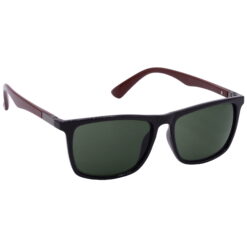 Hrinkar UV Protection Elegant Green Rectangular Sunglasses For Men & Women - HRS-BT-03-BK-BWN-GRN