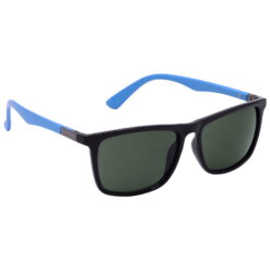 Hrinkar UV Protection Classy Green Rectangular Shades For Men & Women - HRS-BT-03-BK-LBU-GRN